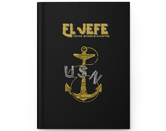 El Jefe (The Chief) w/Word Cloud Anchor - Contrast Notebook - Ruled