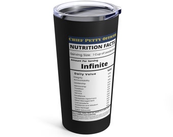 Chief Nutrition Facts - Tumbler 20oz