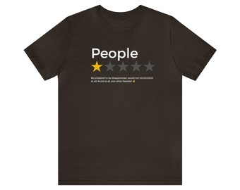 People Review - Camiseta de manga corta de jersey unisex
