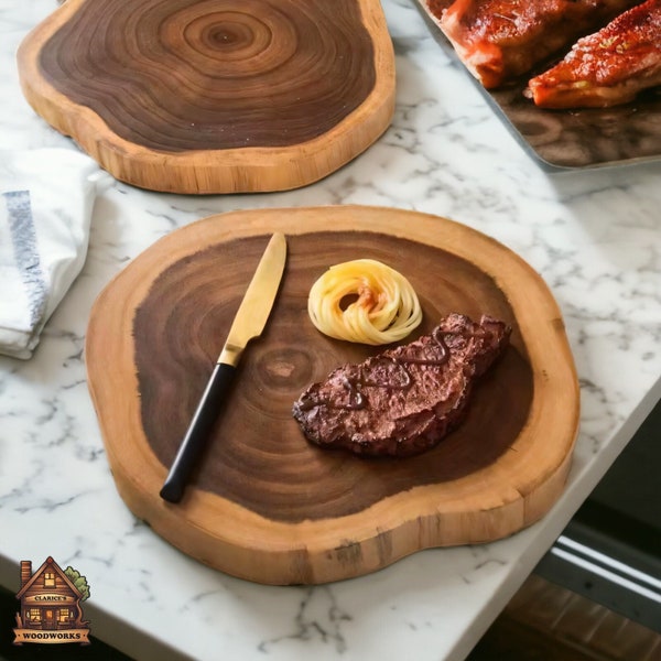 Log Chopping Board,Wooden chopping board,Rustic cutting board,Mini Cutting Board,Acacia wood serving tray,,Snacks tray,functional decor,boho