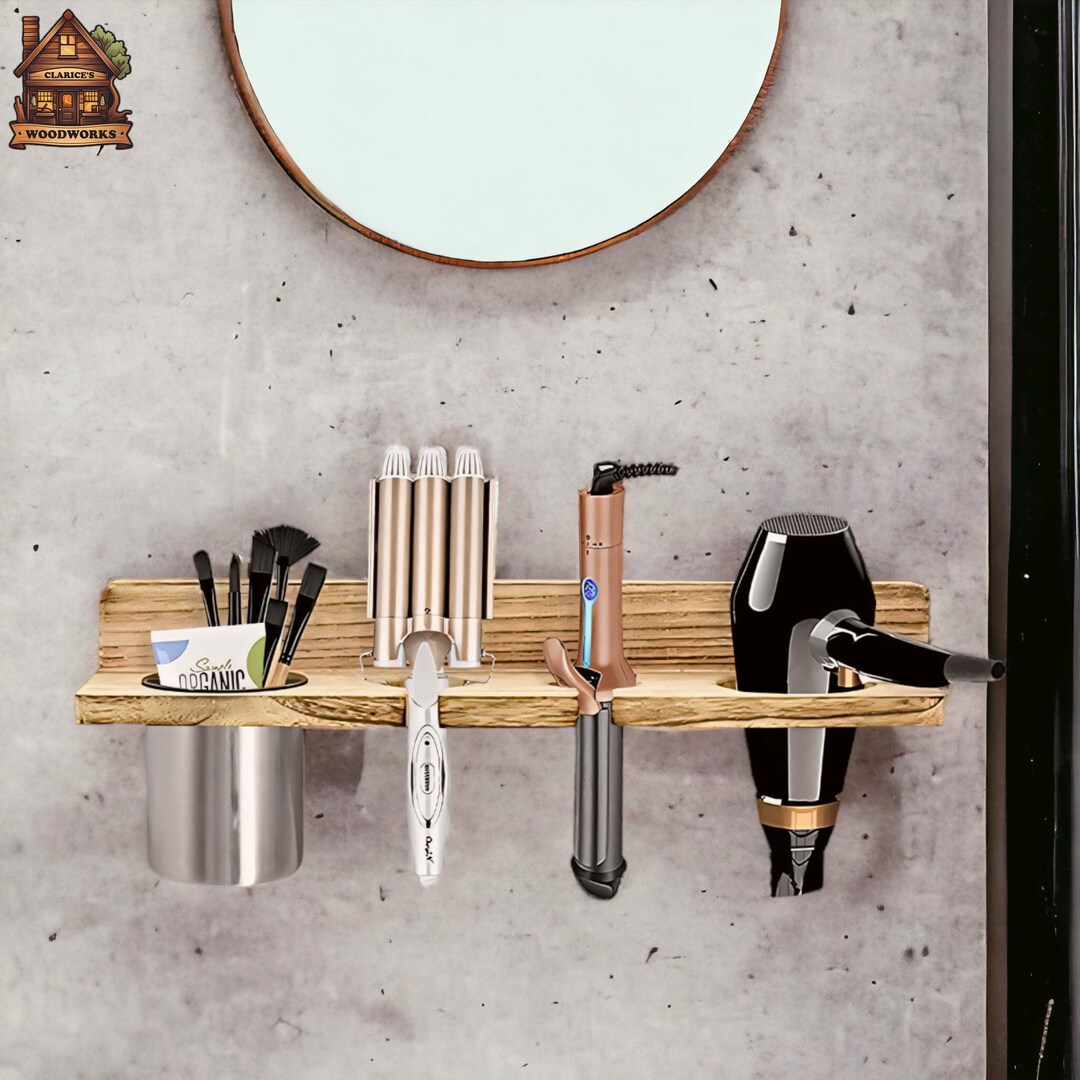 Wooden Bathroom Organiser, Wooden Bathroom Shelf, Bathroom Accessories