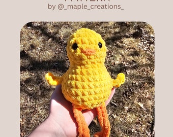 Haakpatroon langbenige Chicky: amigurumi zonder naai (pdf-patroon)