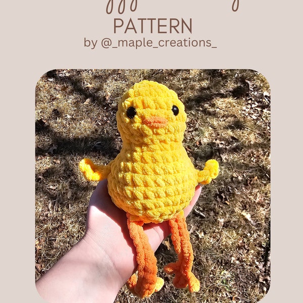 Leggy Chicky amigurumi Crochet Pattern / Spring Crochet Pattern