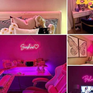 Custom Neon Signs,Personalized LED Name Logo Neon Light for Bedroom Wall Decor