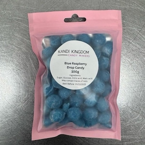 Caramelos de Frambuesa Azul - Caramelos Duros Artesanales (100 g)