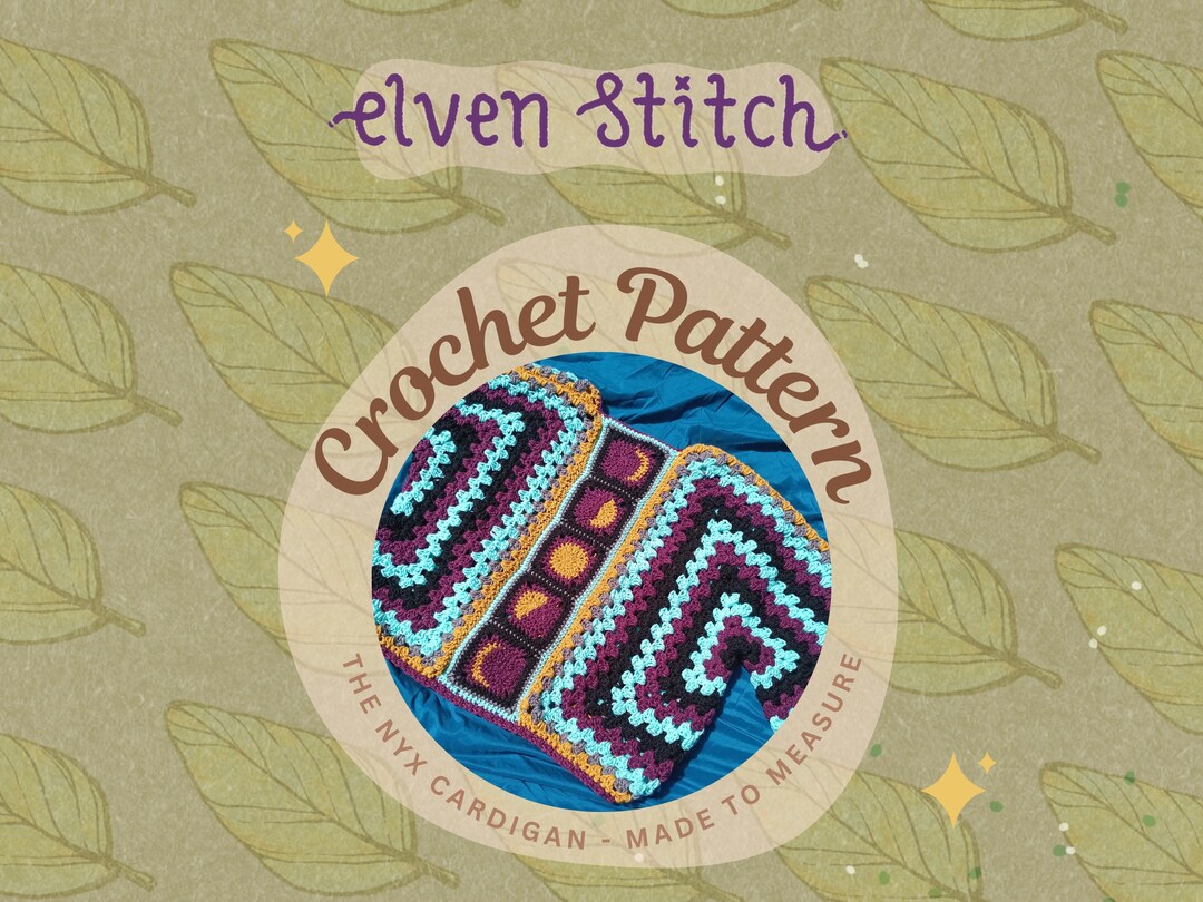 Nyx Hexagon Cardigan Crochet Pattern: Boho Granny Square Sweater