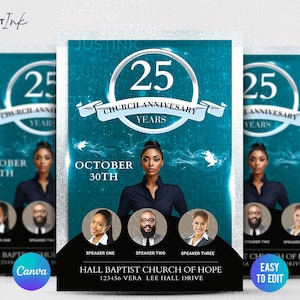 Pastor Appreciation Church Flyer Template | DIY Canva Design for Church Revival, Prayer Conference, Pastor Anniversary, Women&#39;s Conference