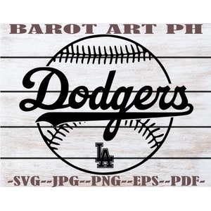 Los Angeles Dodgers SVG Files, Cricut, Silhouette Studio, Digital Cut  Files, New Jersey