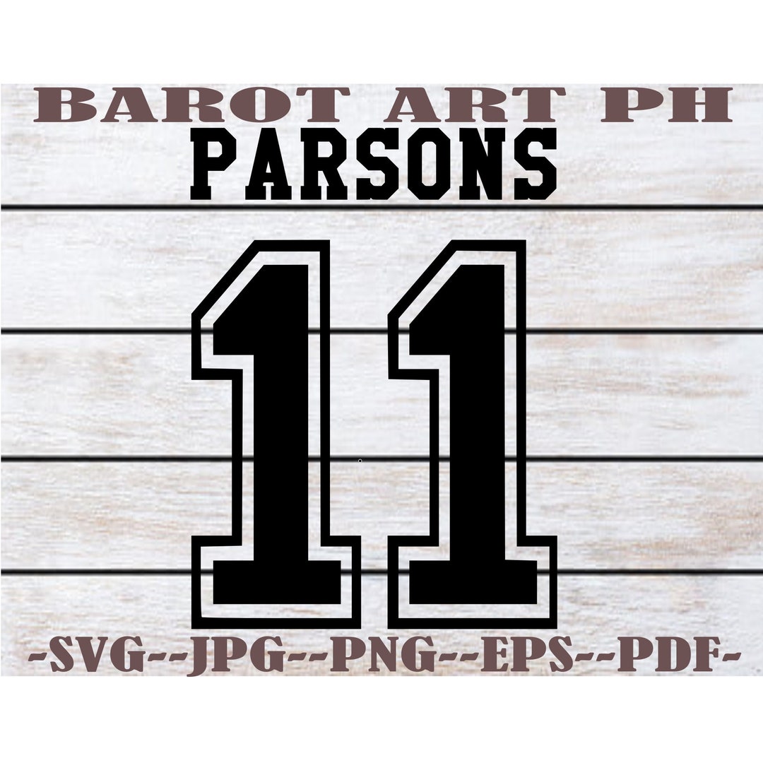 Parsons Jersey SVG PNG JPG Eps Pdf Hot Whistle Football Etsy