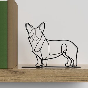 Cute Corgi Dog Sculpture, Welsh Corgi Statue, Corgi Figurine, Gift Idea, Corgi Memorial, Corgi Office Decor, Corgi Desk Art, Corgi Lover