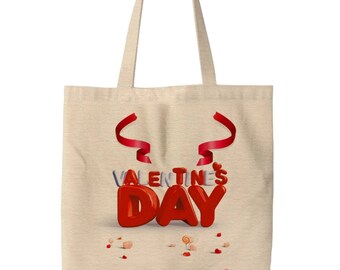 Sevgililer Günü Kanvas Çanta / Valentine's Day Canvas Bag