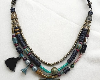 Boho Beaded Necklace