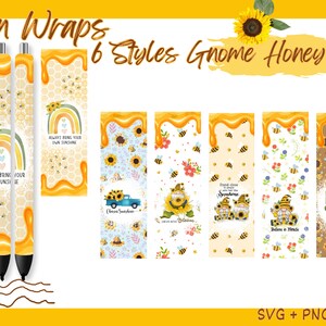 Gnome Epoxy Pen Wraps - Honey Bee Designs[ PNG /SVG]