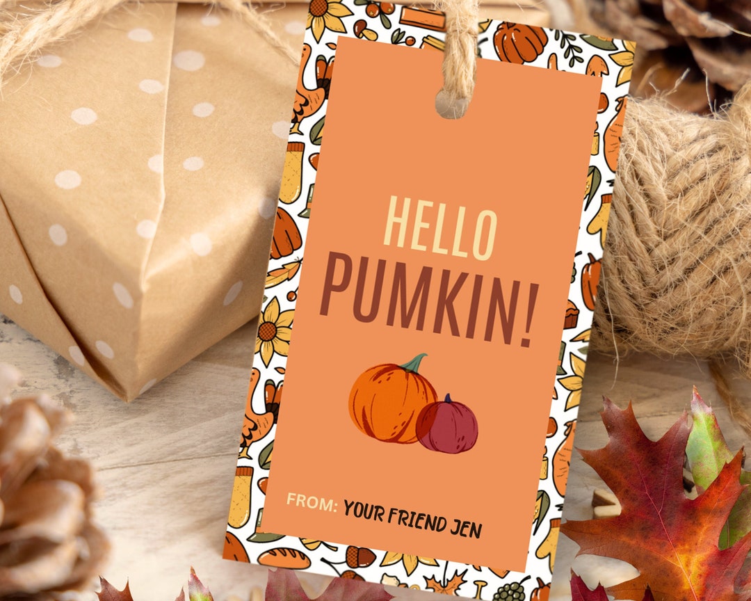 Printable Fall Gift Tags Goodie Bag Gift Tags Fall-themed - Etsy