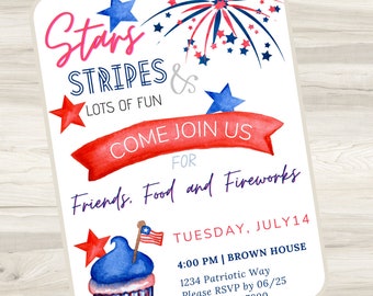 Patriotic Party Invitation