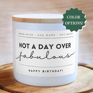 Fabuleuse bougie Pas un jour de plus, bougie joyeux anniversaire, cadeau d&#39;anniversaire personnalisé, cadeau d&#39;anniversaire drôle, bougie d&#39;anniversaire pour elle, bougie de 14 oz