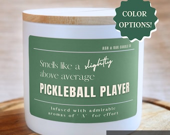 Funny Pickleball Candle, Funny Candle Gift, Gift for Him, Candle Gifts, Birthday Gift, Dad gift, Mom gift, Pickleball Mom, Personalized Gift