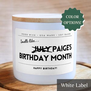 July Birthday Candle, Custom Name Birthday Month Gift, Funny Birthday Gift, Personalized Gift for Her, Funny Birthday Gift for Her