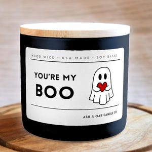 Du bist meine Boo Kerze, Halloween Dekor, Halloween Kerze, lustige Halloween Deco, süße Kerzen, Boo, Herbstkerze, Geschenke für ihn, Geschenke für sie