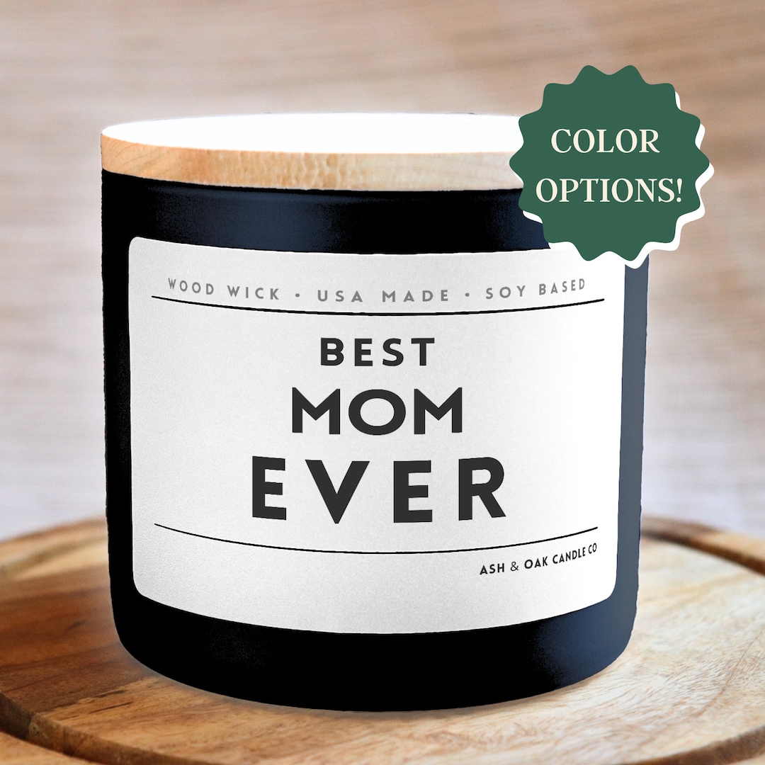 Best Mom Ever Candle Personalized, Mothers Day Gift, Gift for Mom