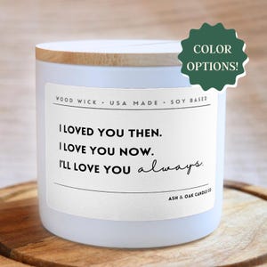 I love You Candle, Anniversary Gift, Valentine&#39;s Day Gift, I Love you Candle, For Her, Mom Gift, Daughter Gift, Gift Set, Personalized Gift