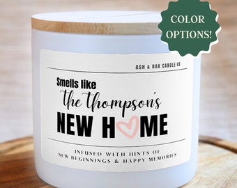 Smells Like New Home Personalized Candle, New Home Gift, Housewarming Gift Box, House Closing Gift, Realtor Gift for Client, Homeowner Gift