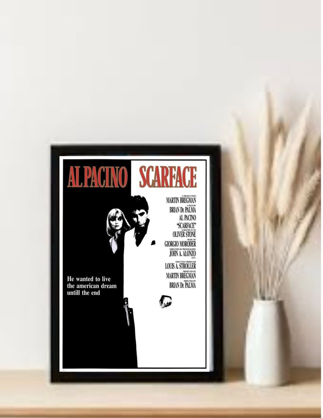 Scarface Poster, Scarface Print, Scarface Decor, Scarface Wall Art