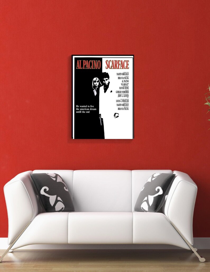 Scarface Poster, Scarface Print, Scarface Decor, Scarface Wall Art