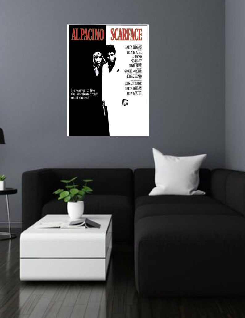 Scarface Poster, Scarface Print, Scarface Decor, Scarface Wall Art
