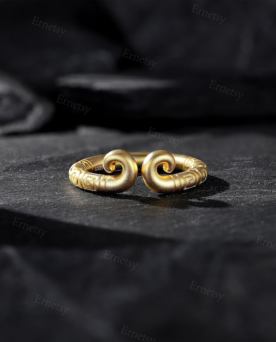 Custom Monkey King Ring | Sun Wukong Ring | Handcrafted Stackable Ring | Men's Band | Yellow Gold Ring | Unisex Ring | Friend Gift For His