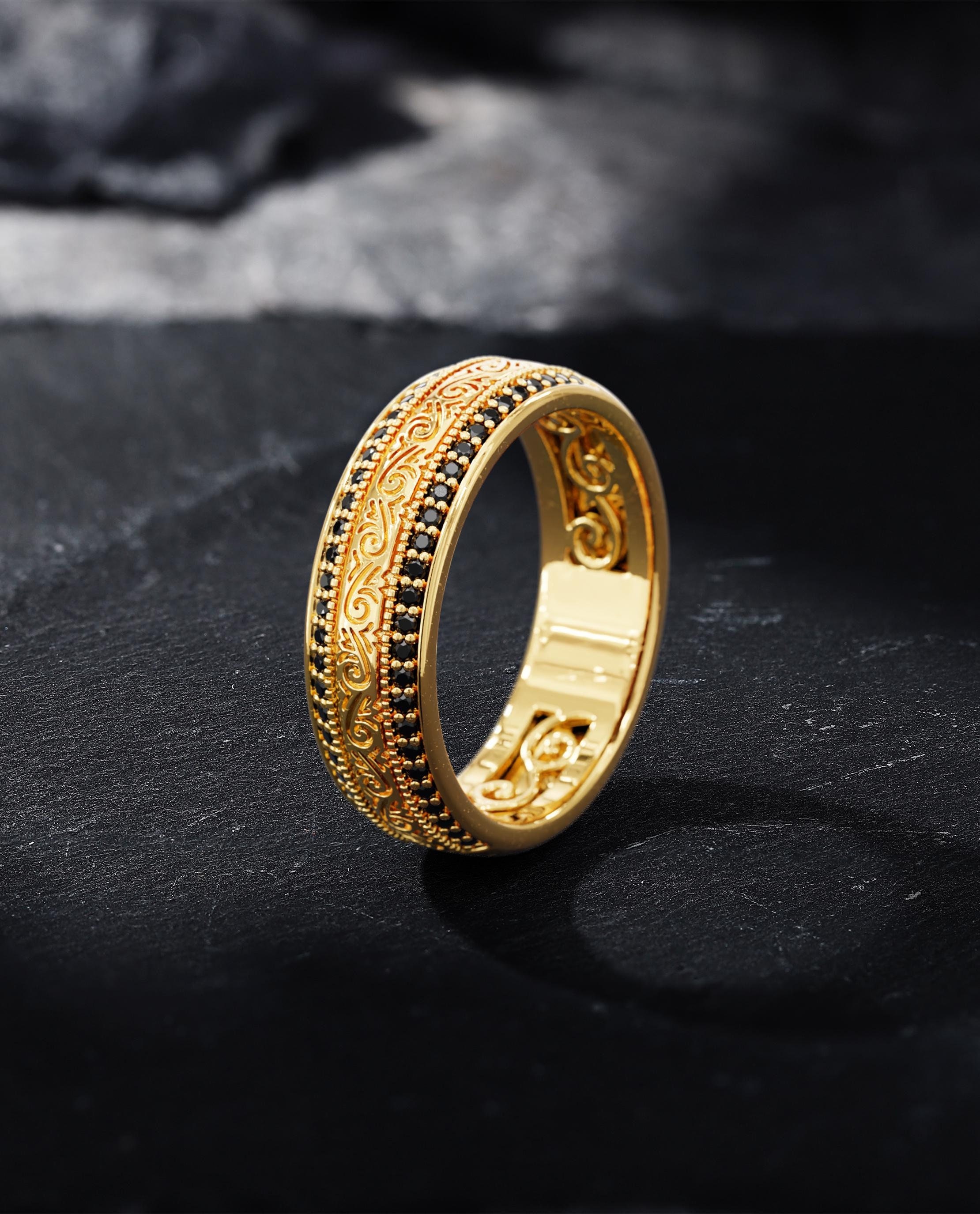 Mens vintage gold ring - Etsy 日本