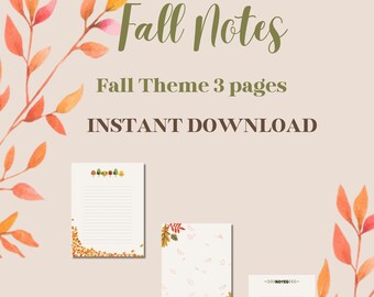 Printable Notes Page, Filler Page Printable, Lined Notes Template, Note ...