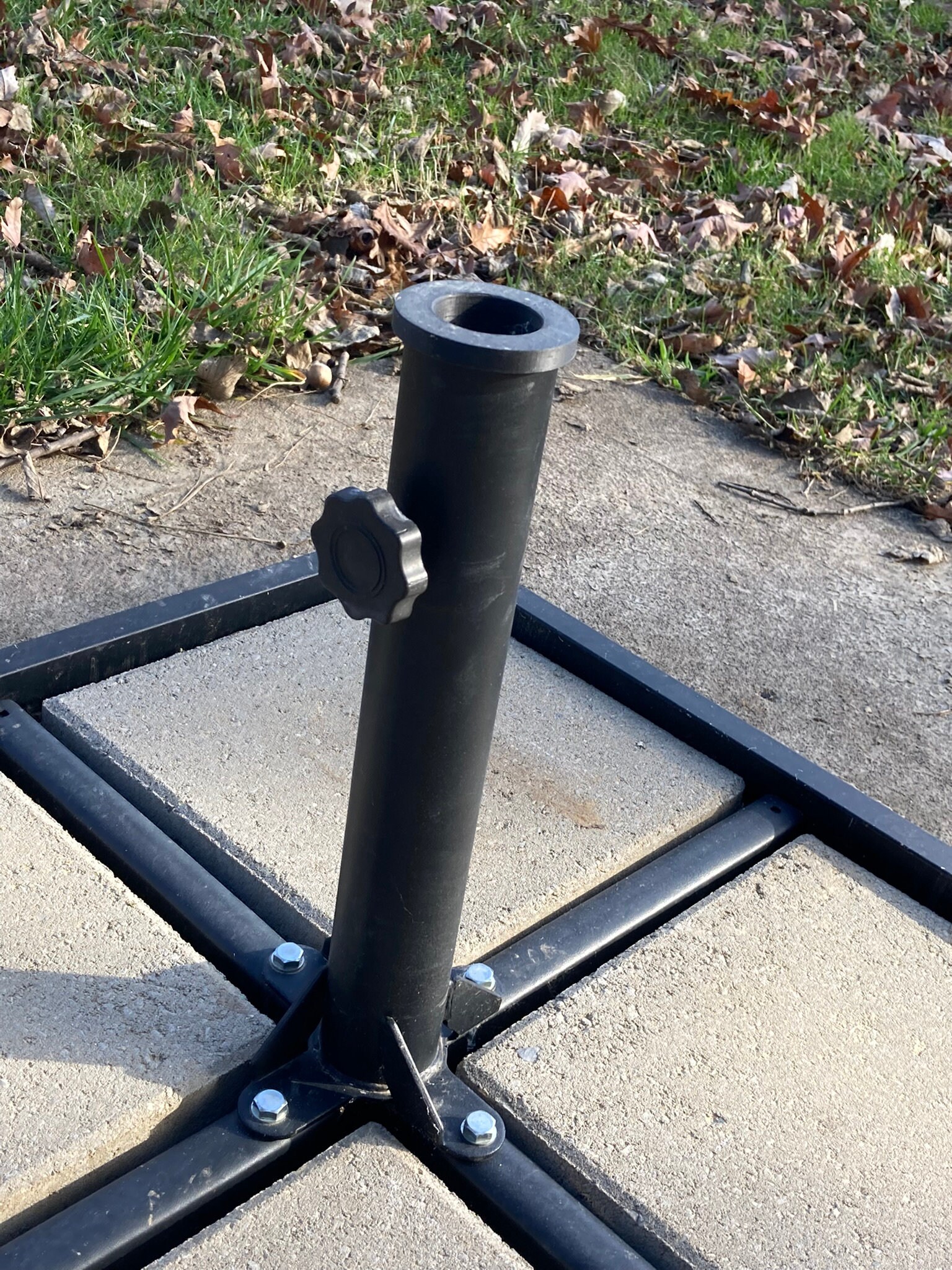 3D Printed Umbrella Stand/stabilizer Adapter 2 Base to 1.5 or 1.75