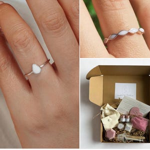 DIY Breastmilk Jewelry Kit – Custom Ring Size Option – Personalized Keepsake Ring – Make Your Own Breast Milk Jewelry