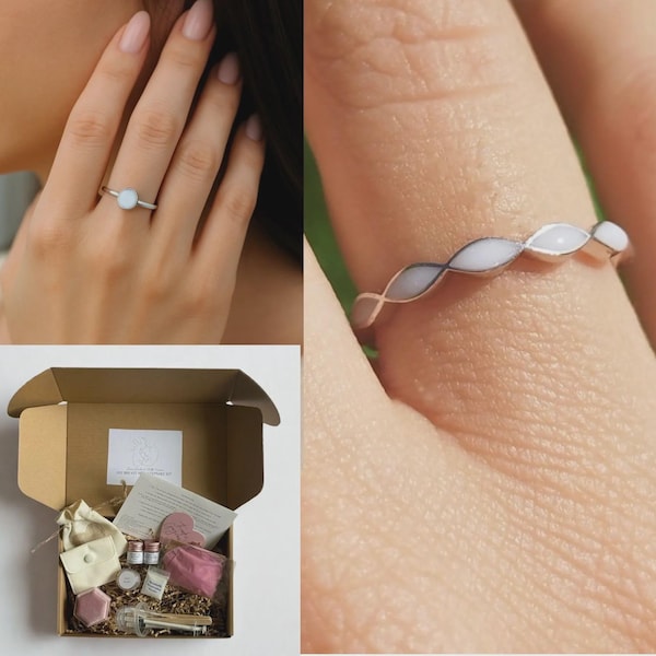 DIY Milk Keepsake Ring Kit – Make Your Own Jewelry, Motherhood Memory Gift, Custom Ring Kit, Baby Keepsake, Adjustable Ring