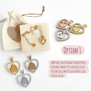 Add-On: Extra Necklace for DIY Breastmilk Jewelry Kit – Additional Pendant Base Only – Must Be Purchased with Kit