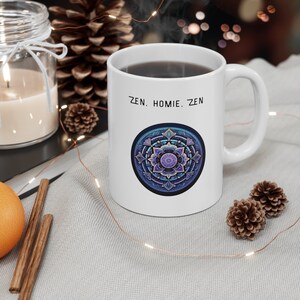 Cute Yoga Mug | Energy Gift Idea | Best Gift Idea for Yoga Lovers | Coffee Mug for Meditation Lovers | Coffee Lovers Gift Idea |