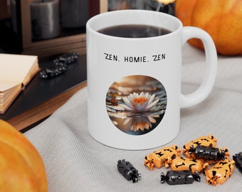 Lotus Coffee Mug | Lotus Gift | Coffee Mug Gift | Floral Coffee Mug | Flower Lover Gift |