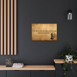 Socrates Wall Art Canvas, Socrates Classic Wall Art, Socrates Canvas Print, Socrates Wall Art, Wall Art Lovers Gift, Motiverende Prints