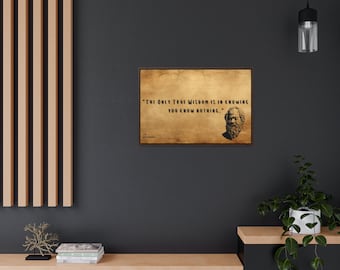Socrates Wall Art Canvas, Socrates Classic Wall Art, Socrates Canvas Print, Socrates Wall Art, Wall Art Lovers Gift, Motivational Prints