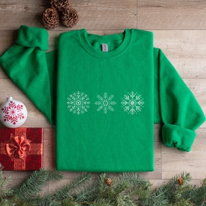 Snowflakes Sweatshirt, Snowflake Shirt, Snowflake Gift