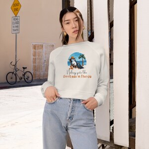 Florida Christmas Cropped Top, Christmas Pullover, Florida Pullover, Florida Cropped Top
