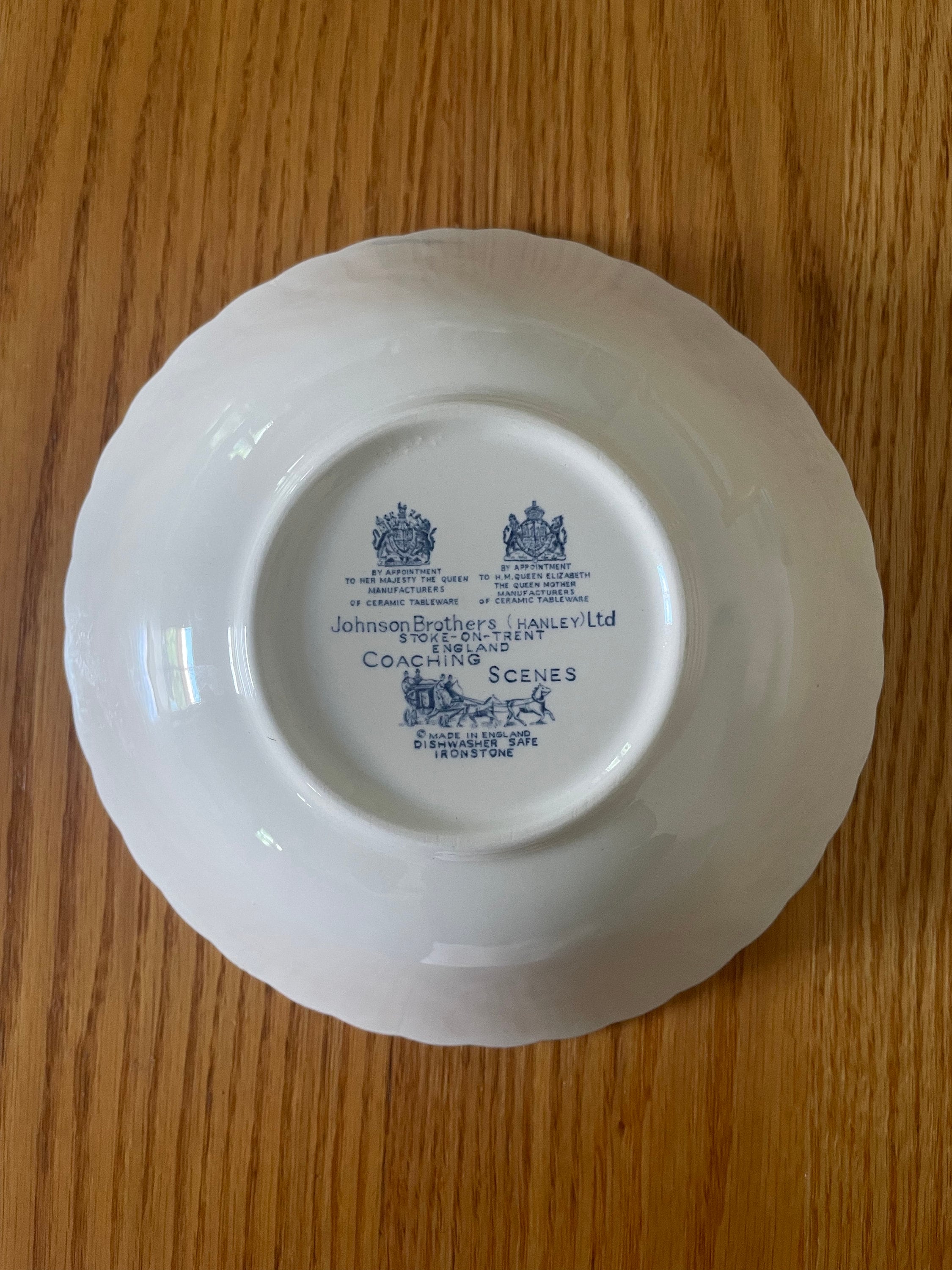 Johnson Bros, Blue Coaching Scenes Serving Bowl 8.25in - Etsy UK