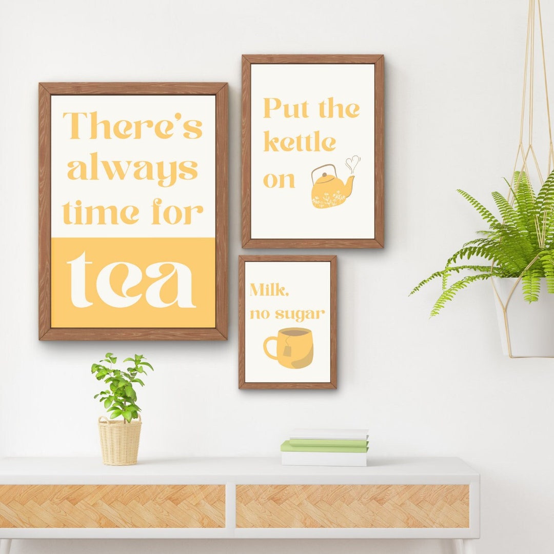 Trio of Kitchen Prints, Set of Three - Digital Download - Always Time ...