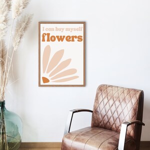 I can buy myself flowers, Miley Cyrus - Bold Print - Digital Download