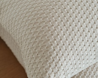 Almohada Rohn 100 % algodón, estilo minimalista wabi-sabi, funda de cojín con textura gruesa, cojín de algodón natural para sofá y cama.