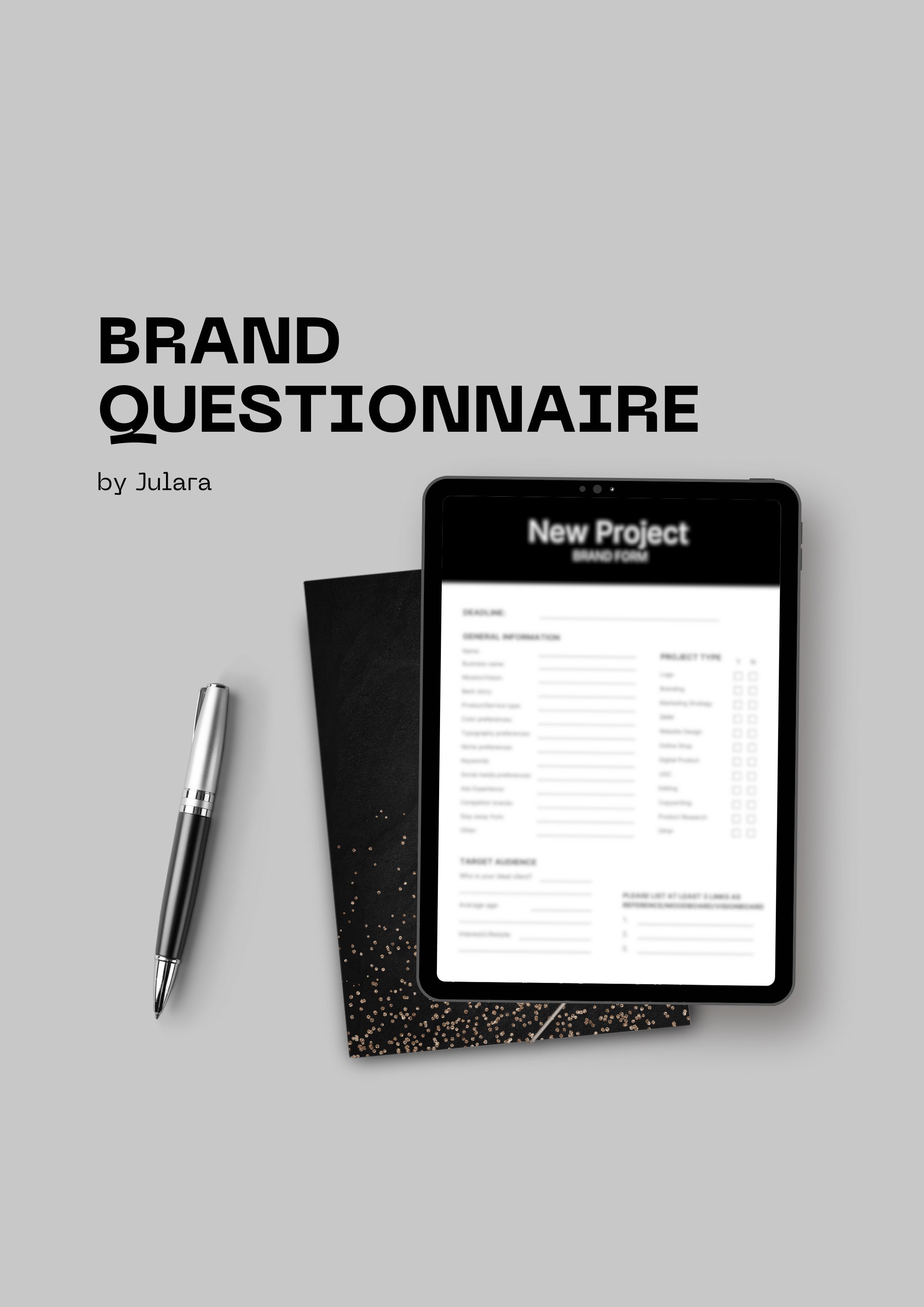 Questionaire Creater Brand Form Template, Questionnaire, Clients, Modern, Minimalistic ...