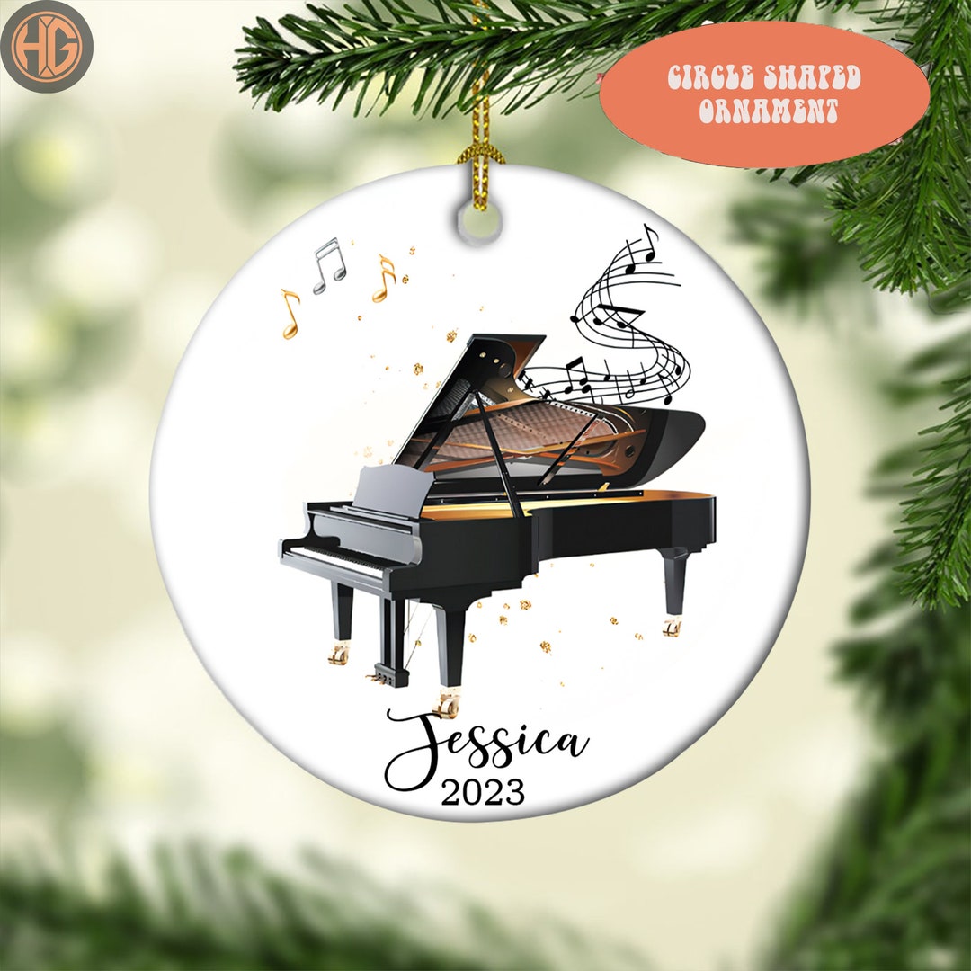 Personalized Piano Ornament Pianist Ornament Christmas Etsy