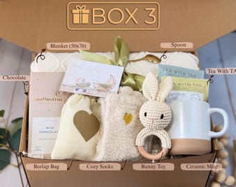 Caja de regalo para mamá y bebé recién nacidos / Paquete de cuidados posparto