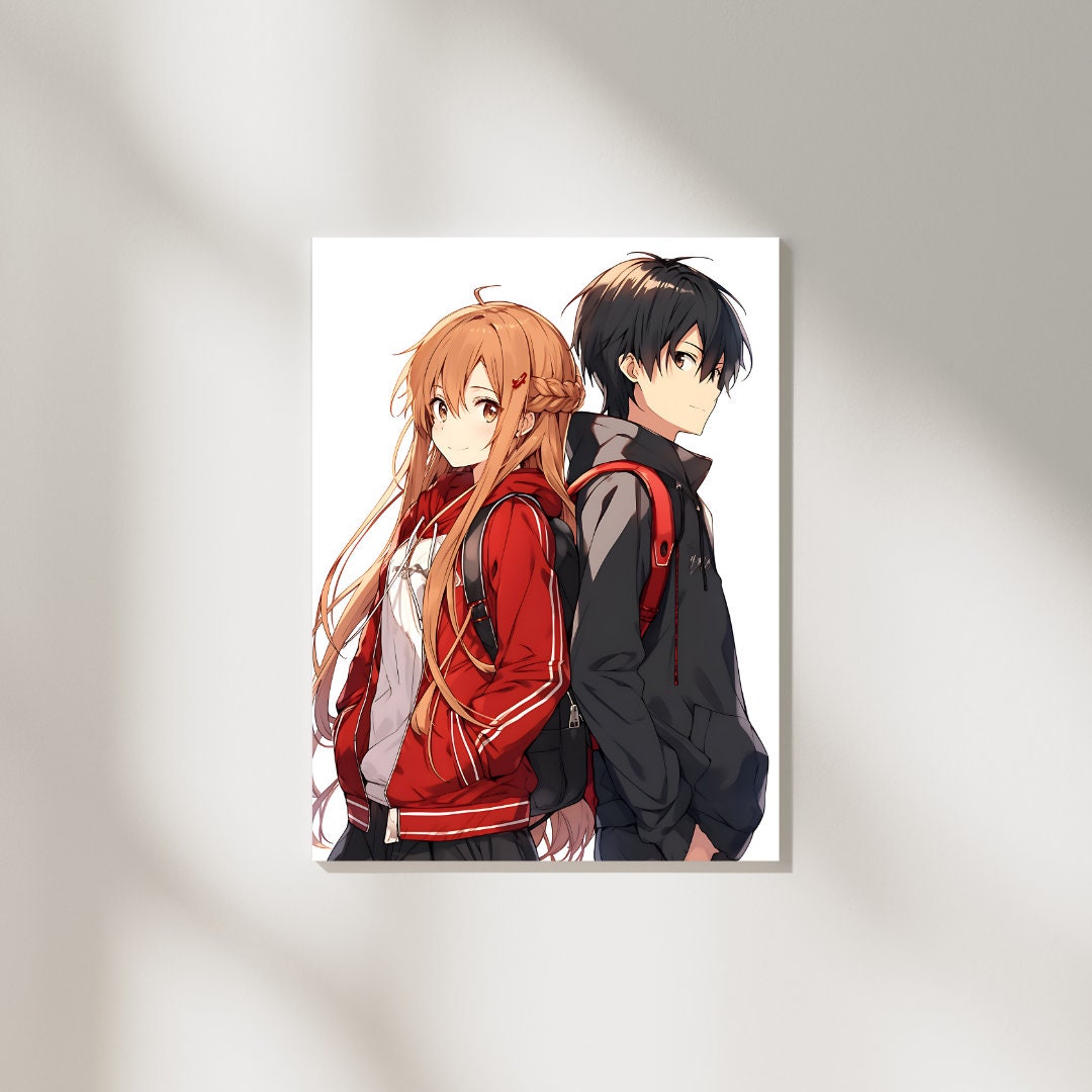 A Wide Variety of SAO Sword Art Online Anime Characters Anime Wall Scroll  Hanging Decor (Asuna & Kirito)